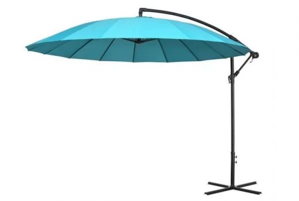 Outsunny 3metre cantilever garden umbrella, green