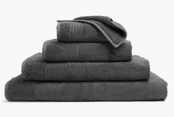 Best seller - m&s luxury egyptian cotton towel, charcoal