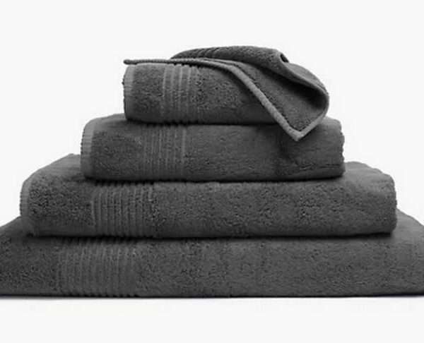 Best Seller - M&S Luxury Egyptian Cotton Towel, Charcoal
