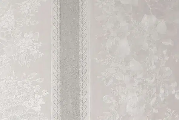 Floral stripe silver mist wallpaper - image 2