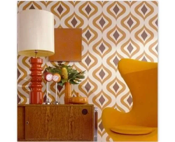 Alternative view of Tippy Orange Wallpaper