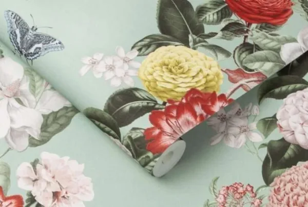 Bloomsbury neo mint wallpaper, 10 metres - image 2