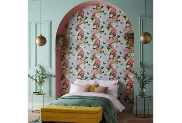 Bloomsbury neo mint wallpaper, 10 metres