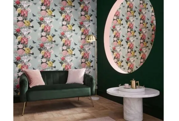 Bloomsbury neo mint wallpaper, 10 metres - image 3