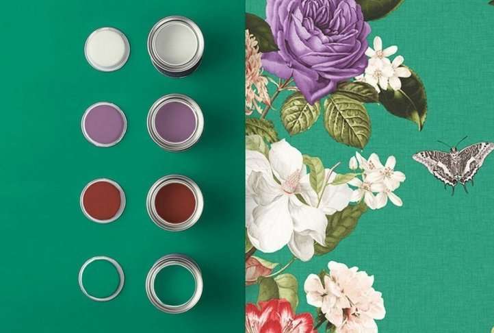 Bloomsbury emerald wallpaper, 10 metres Bloomsbury emerald wallpaper, 10 metres - image 3