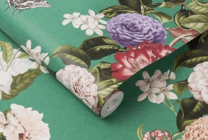 Bloomsbury emerald wallpaper, 10 metres Bloomsbury emerald wallpaper, 10 metres - image 2