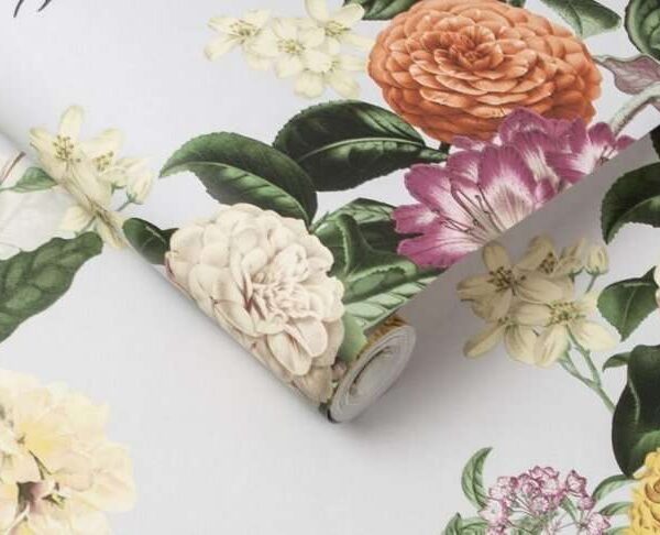 Alternative view of Bloomsbury Clancy Grey Wallpaper, 10 Metres