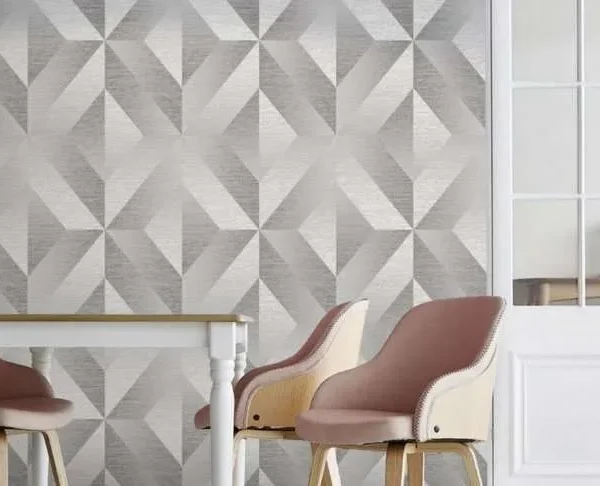 Artelier Geo Slate Wallpaper, 10 Metres
