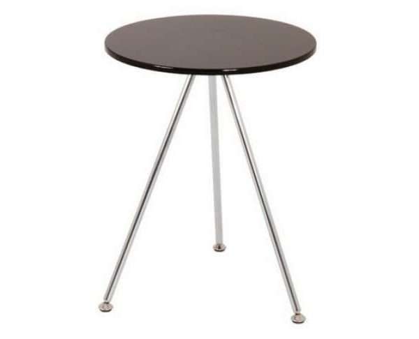 Wito End Table in Black and Chrome