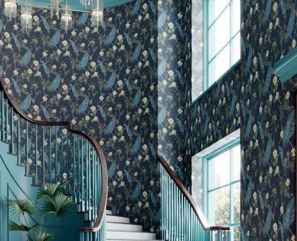 Resplendence Navy Wallpaper, 10 Metres