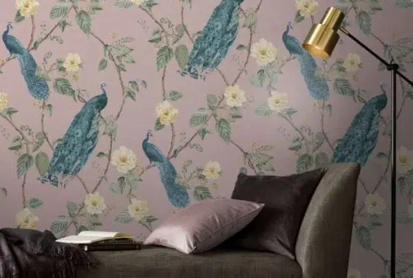 Resplendence blush wallpaper, 10 metres