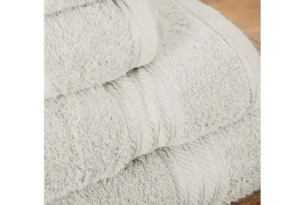 100% egyptian cotton 7 piece bath towel set, cream - image 3