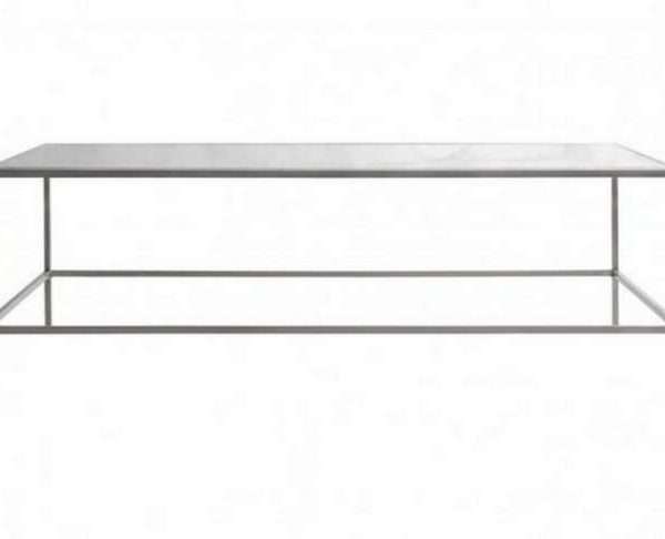Kansas Chrome & Glass 4-6 Dining Table