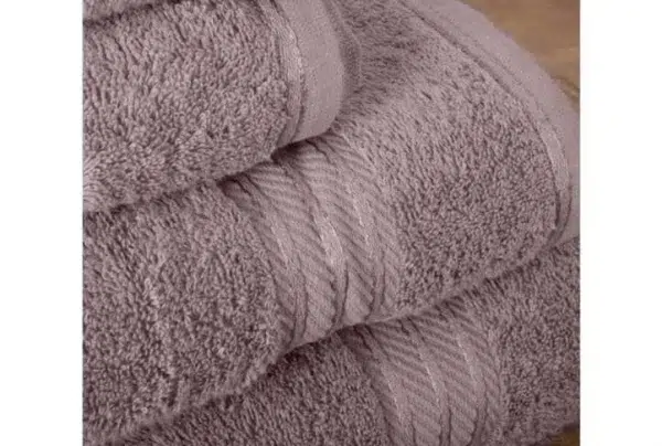 100% egyptian cotton 7 piece bath towel set, lavender
