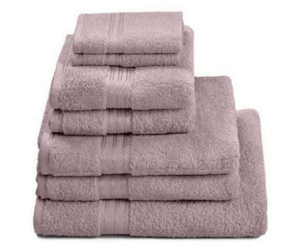 100% Egyptian Cotton 7 Piece Bath Towel Set, Lavender