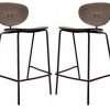 Sidco Grey Wooden Bar Stools x 2