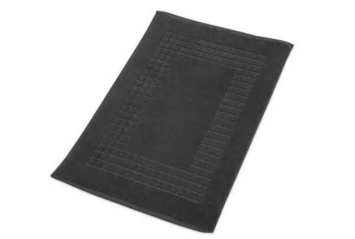 100% egyptian cotton luxury bath mat, charcoal 100% egyptian cotton luxury bath mat, charcoal - image 3