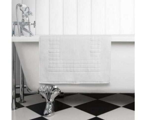 100% Egyptian Cotton Luxury Bath Mat, White