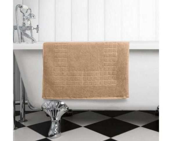 100% Egyptian Cotton Luxury Bath Mat, Caramel