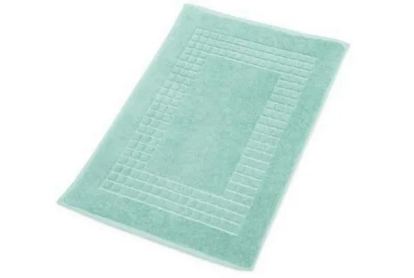 100% egyptian cotton luxury bath mat, green