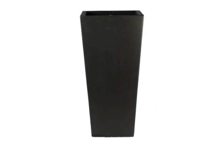 Contemporary 89cm tall square planter, black Contemporary 89cm tall square planter, black - image 2
