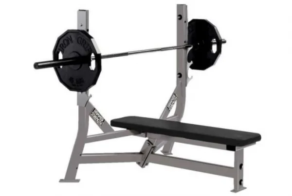 Hammer strength flat bench & support frame
