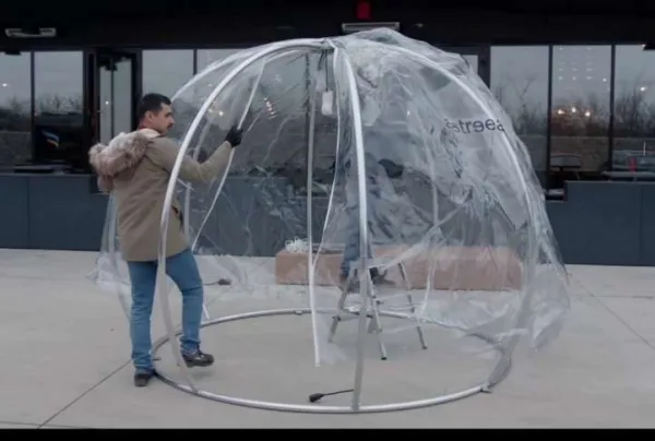 Astreea outdoor igloo 360 dome, large