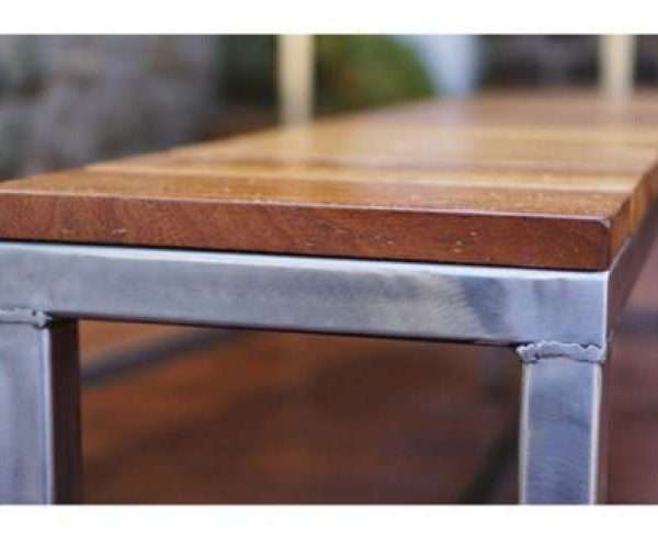 Alternative view of Harwood & Metal Garden Bench