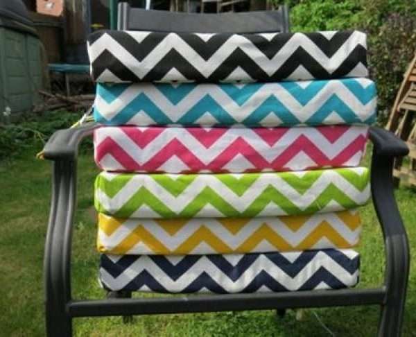 Premium Chevron Zig Zag Chair Cushions