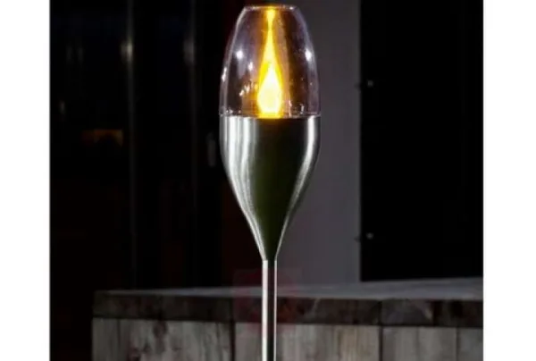 Jari outdoor led solar flame lamp