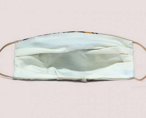 Alternative view of Double Layer Face Mask, Light Yellow