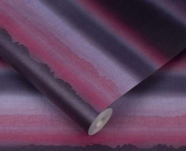 Horizon Mulberry Wallpaper, 10 metres long