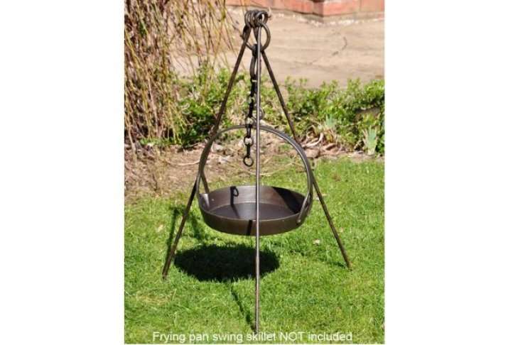 Cooking tripod with chain, kadai Cooking tripod with chain, kadai - image 2
