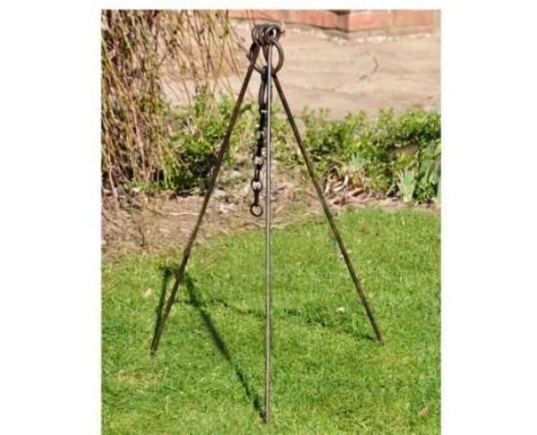 Cooking Tripod with Chain, Kadai