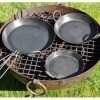 Set of 3 Kadai Skillets Plus Carry Handle