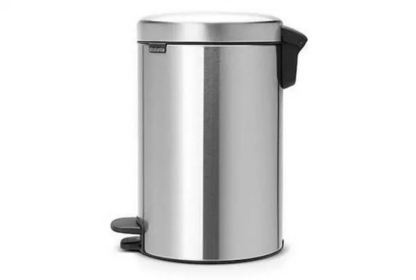 Brabantia newicon 12 litre matt steel pedal bin