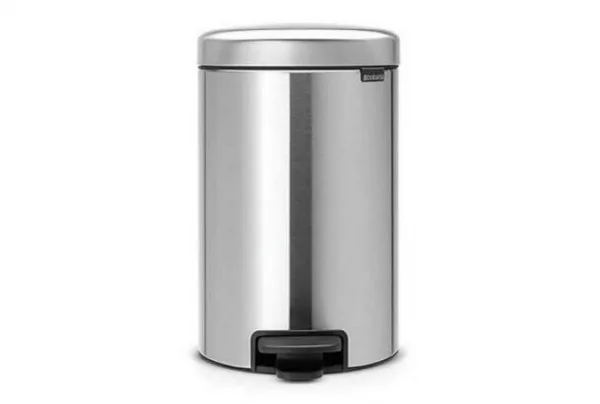 Brabantia newicon 12 litre matt steel pedal bin