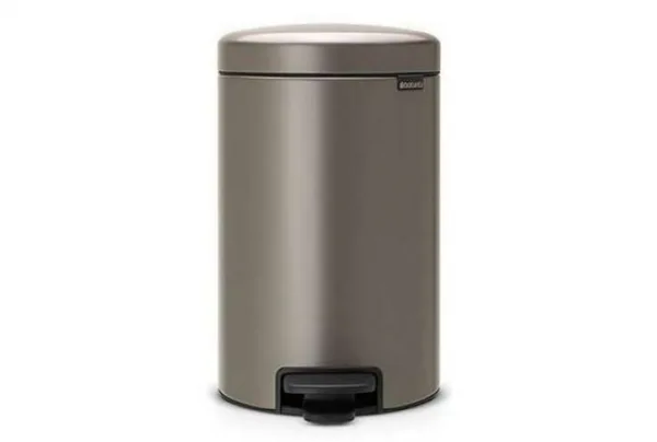 Brabantia newicon 12 litre platinum pedal bin