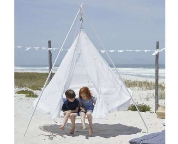 Alternative view of Tiipii Hanging Hammock, White