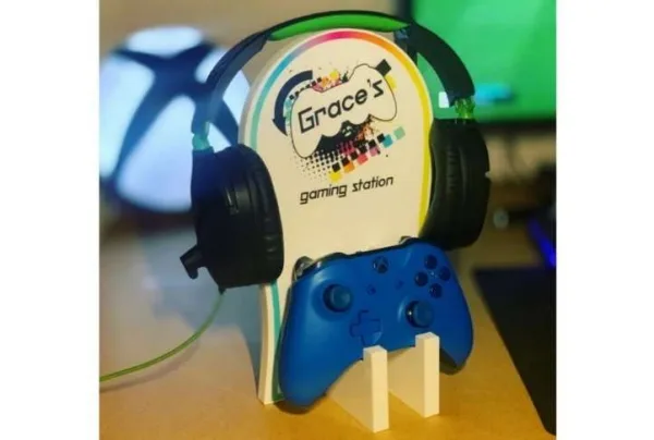 Personalised gaming station, colourful