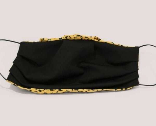 Alternative view of Double Layer Face Mask, Mustard