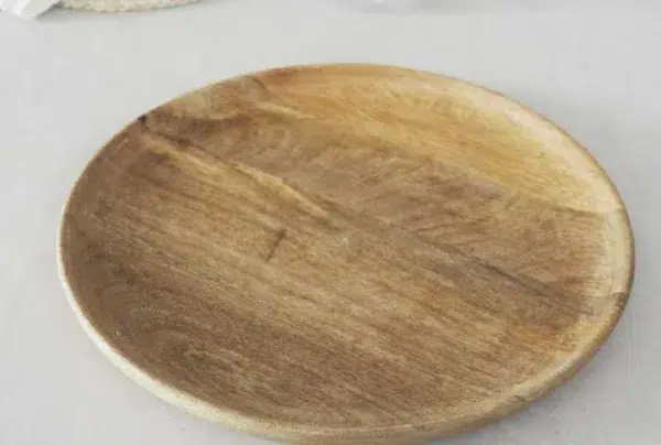 Small mango wood serving platter