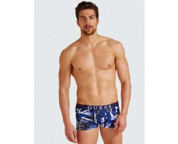 Guess Boxers With Pattern Print, Blue Multi