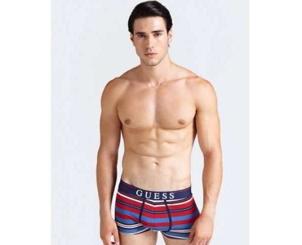 Guess Boxers With Pattern Print, Red Multi