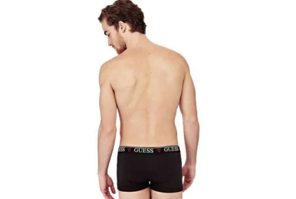 Guess hero stretch cotton logo boxers, black - image 2