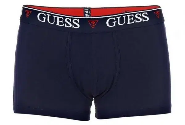 Guess hero stretch cotton logo boxers, blue - image 3