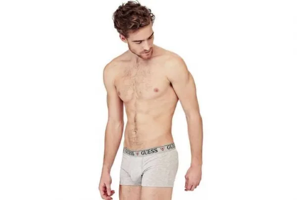 Guess hero stretch cotton logo boxers, grey