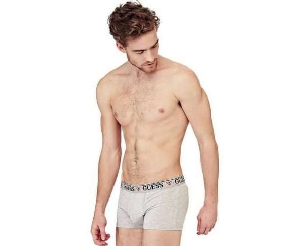 Guess Hero Stretch Cotton Logo Boxers, Grey