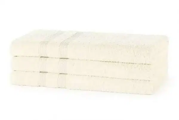 Gsm royal egyptian bath towel, cream
