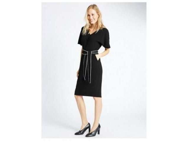Alternative view of Kimono Tie Short Sleeve Shift Dress
